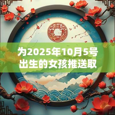 为2025年10月5号出生的女孩推送取名技巧简单好听