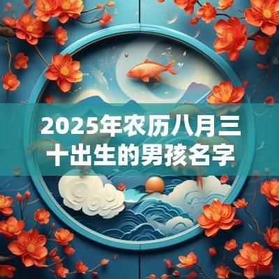 2025年农历八月三十出生的男孩名字五行俱全怎么取名