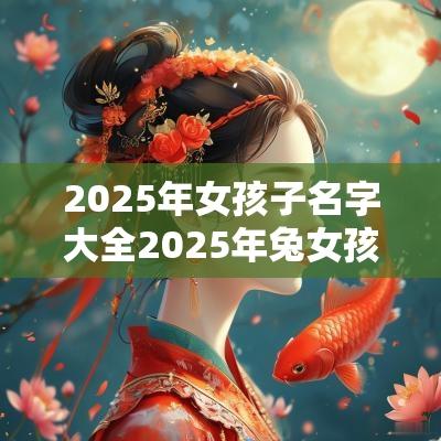 2025年女孩子名字大全2025年兔女孩最吉利的名字