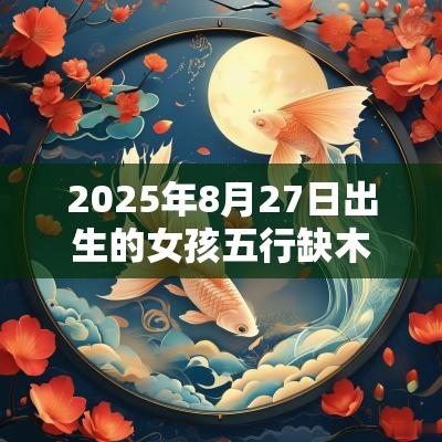 2025年8月27日出生的女孩五行缺木水八字最佳名字