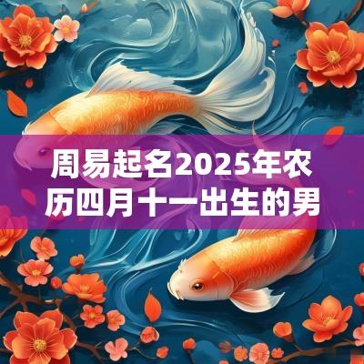 周易起名2025年农历四月十一出生的男孩缺金取名推荐