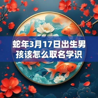 蛇年3月17日出生男孩该怎么取名学识渊博的男宝宝名字