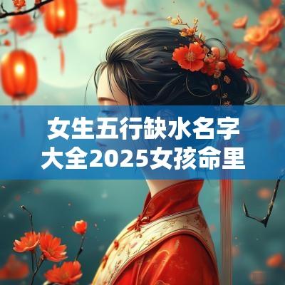 女生五行缺水名字大全2025女孩命里缺水取什么名字好