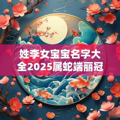姓李女宝宝名字大全2025属蛇端丽冠绝的女生起名合集
