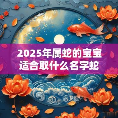 2025年属蛇的宝宝适合取什么名字蛇宝宝取名方法推荐