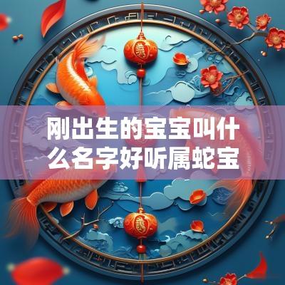 刚出生的宝宝叫什么名字好听属蛇宝宝最新最好听名字推荐