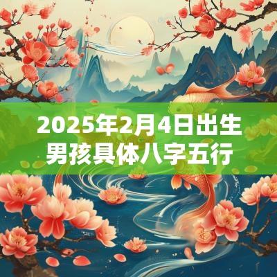 2025年2月4日出生男孩具体八字五行缺金取名有深意
