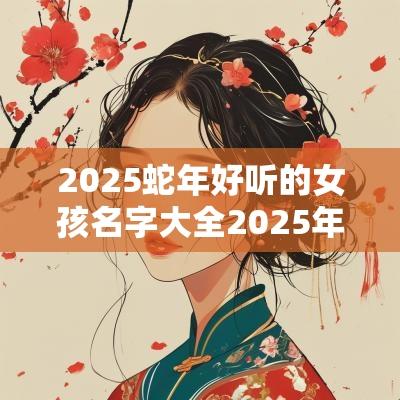 2025蛇年好听的女孩名字大全2025年最旺女孩名字