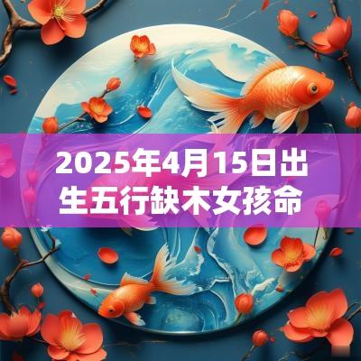 2025年4月15日出生五行缺木女孩命运与八字名字解析