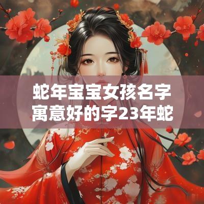 蛇年宝宝女孩名字寓意好的字23年蛇年女孩取什么名字好