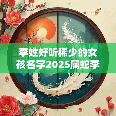 李姓好听稀少的女孩名字2025属蛇李氏女生的优雅起名