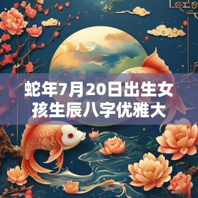 蛇年7月20日出生女孩生辰八字优雅大方的女宝宝名字
