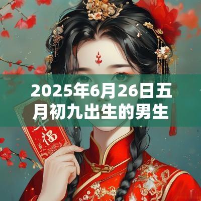 2025年6月26日五月初九出生的男生起名名字带解析