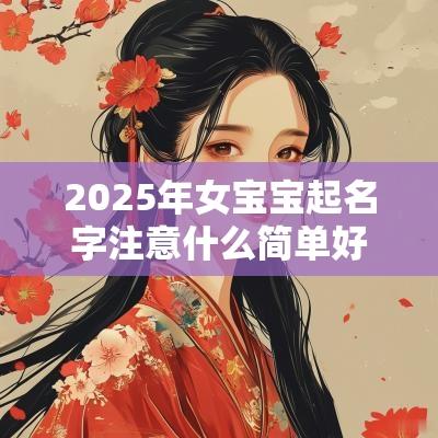 2025年女宝宝起名字注意什么简单好记的女孩名字赏析