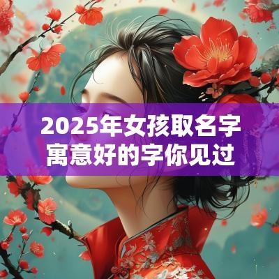 2025年女孩取名字寓意好的字你见过最有寓意的名字