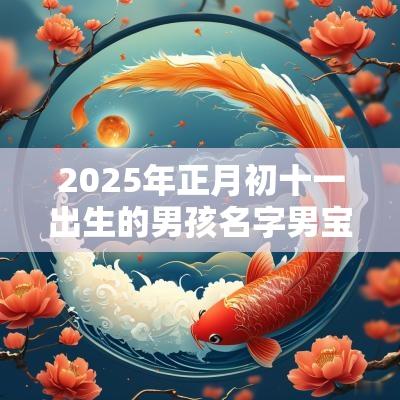 2025年正月初十一出生的男孩名字男宝宝名字超好听的
