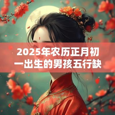 2025年农历正月初一出生的男孩五行缺木取名福气满满