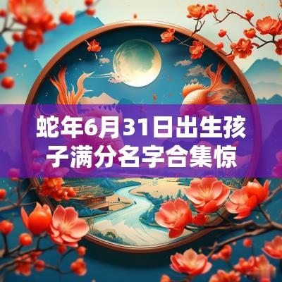蛇年6月31日出生孩子满分名字合集惊艳众生的女宝宝起名