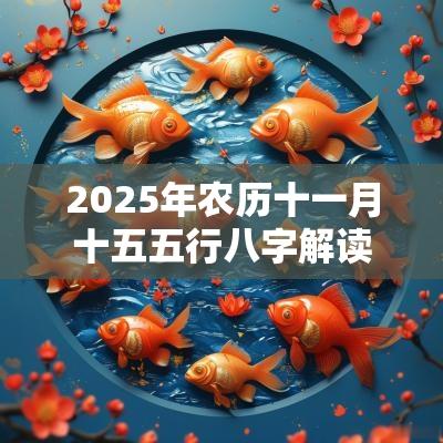 2025年农历十一月十五五行八字解读属金的起名宜用字