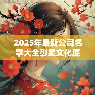 2025年最新公司名字大全彰显文化底蕴与特色的名字