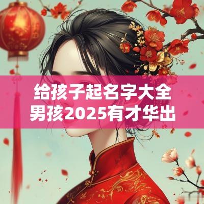 给孩子起名字大全男孩2025有才华出众之义的宝宝取名