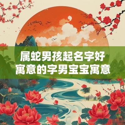 属蛇男孩起名字好寓意的字男宝宝寓意好的字单字如何选择