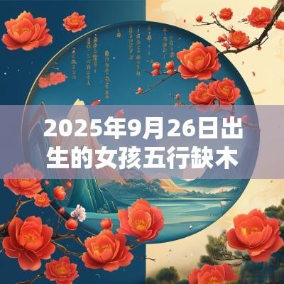 2025年9月26日出生的女孩五行缺木水八字最佳名字