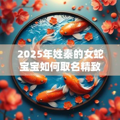 2025年姓秦的女蛇宝宝如何取名精致有新意的女孩名字
