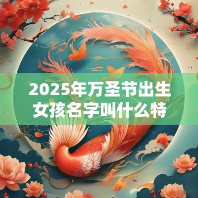 2025年万圣节出生女孩名字叫什么特别一点的名字推荐