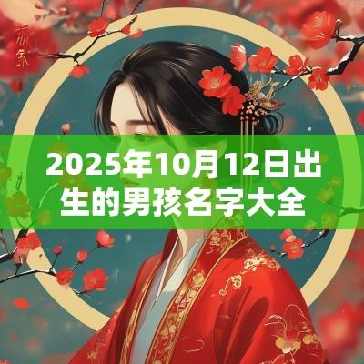 2025年10月12日出生的男孩名字大全这样取名满分