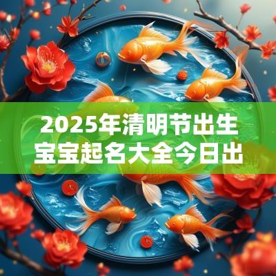 2025年清明节出生宝宝起名大全今日出生五行八字取名