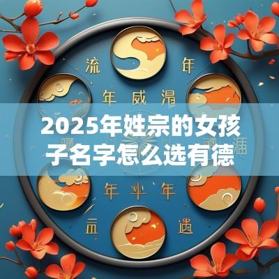 2025年姓宗的女孩子名字怎么选有德行的女宝宝取名