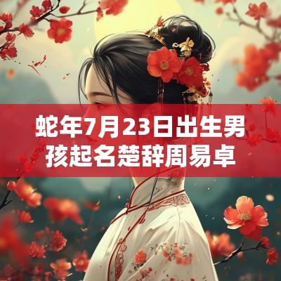 蛇年7月23日出生男孩起名楚辞周易卓越的属蛇男生名字