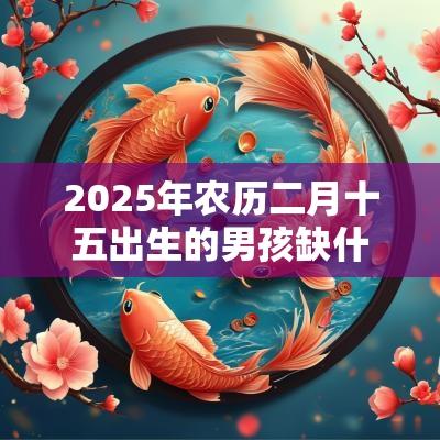 2025年农历二月十五出生的男孩缺什么取名如何补金火