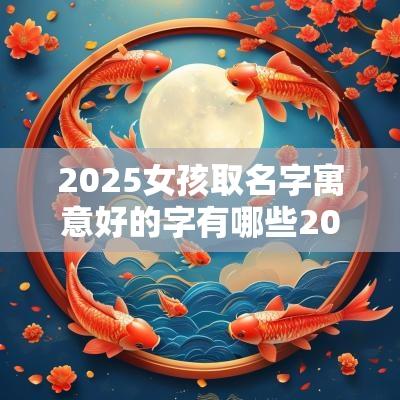 2025女孩取名字寓意好的字有哪些2025女宝宝免费