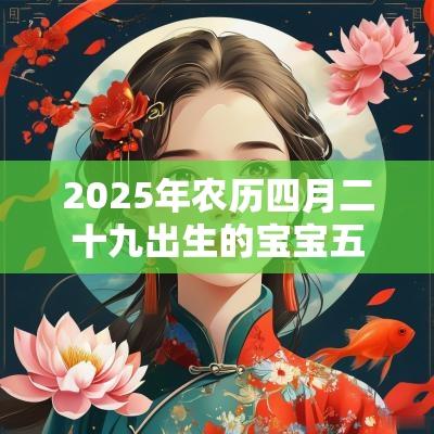 2025年农历四月二十九出生的宝宝五行查询怎么取名好