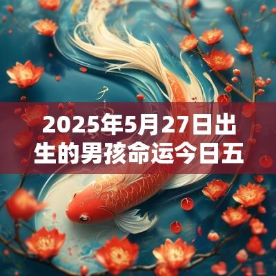 2025年5月27日出生的男孩命运今日五行不缺取名字