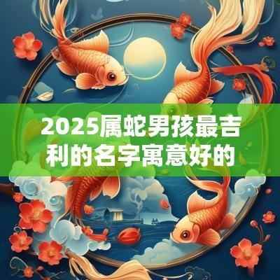 2025属蛇男孩最吉利的名字寓意好的男宝宝名字大全