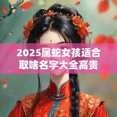 2025属蛇女孩适合取啥名字大全高贵有气质的女孩名字