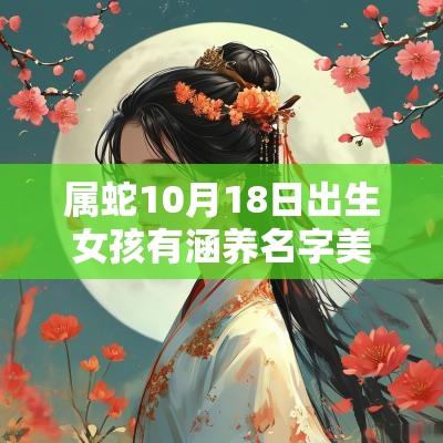 属蛇10月18日出生女孩有涵养名字美丽动人的女宝宝取名