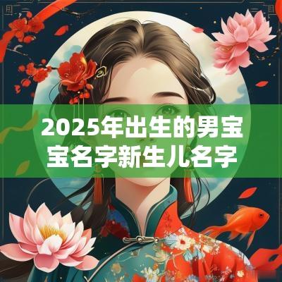 2025年出生的男宝宝名字新生儿名字大全男孩2025