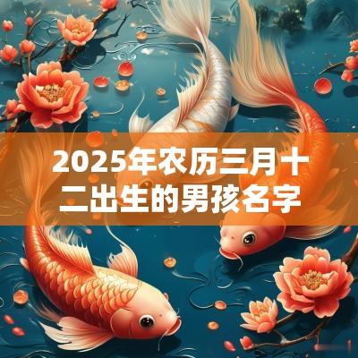 2025年农历三月十二出生的男孩名字五行不缺免费取名