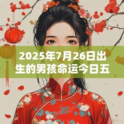 2026年7月26日出生的男孩命运今日五行缺火取名字