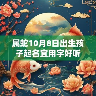 属蛇10月8日出生孩子起名宜用字好听大气的蛇年宝宝名字