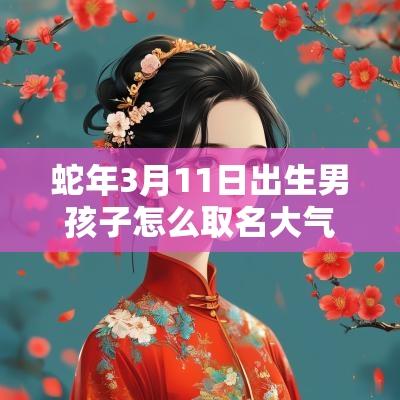 蛇年3月11日出生男孩子怎么取名大气不凡的男宝宝名字