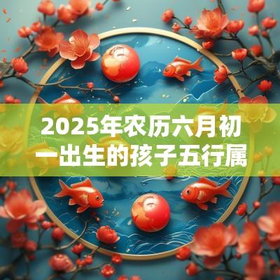 2025年农历六月初一出生的孩子五行属土如何取名促运
