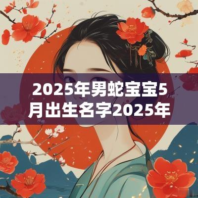 2025年男蛇宝宝5月出生名字2025年取名男孩大全