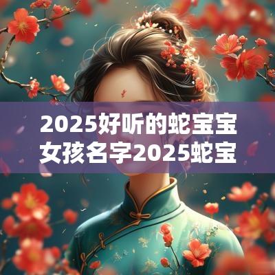 2025好听的蛇宝宝女孩名字2025蛇宝宝最火女孩名