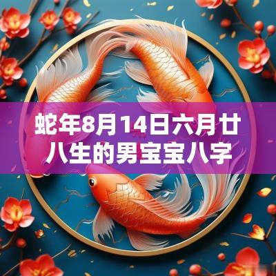 蛇年8月14日六月廿八生的男宝宝八字取名好听新颖的名字