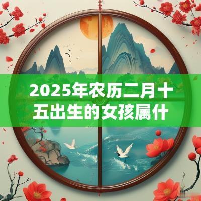 2025年农历二月十五出生的女孩属什么属木取名推荐